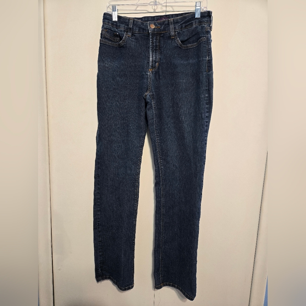 NYDJ Women's‎ Medium Blue Straight Leg Jeans Size 10
